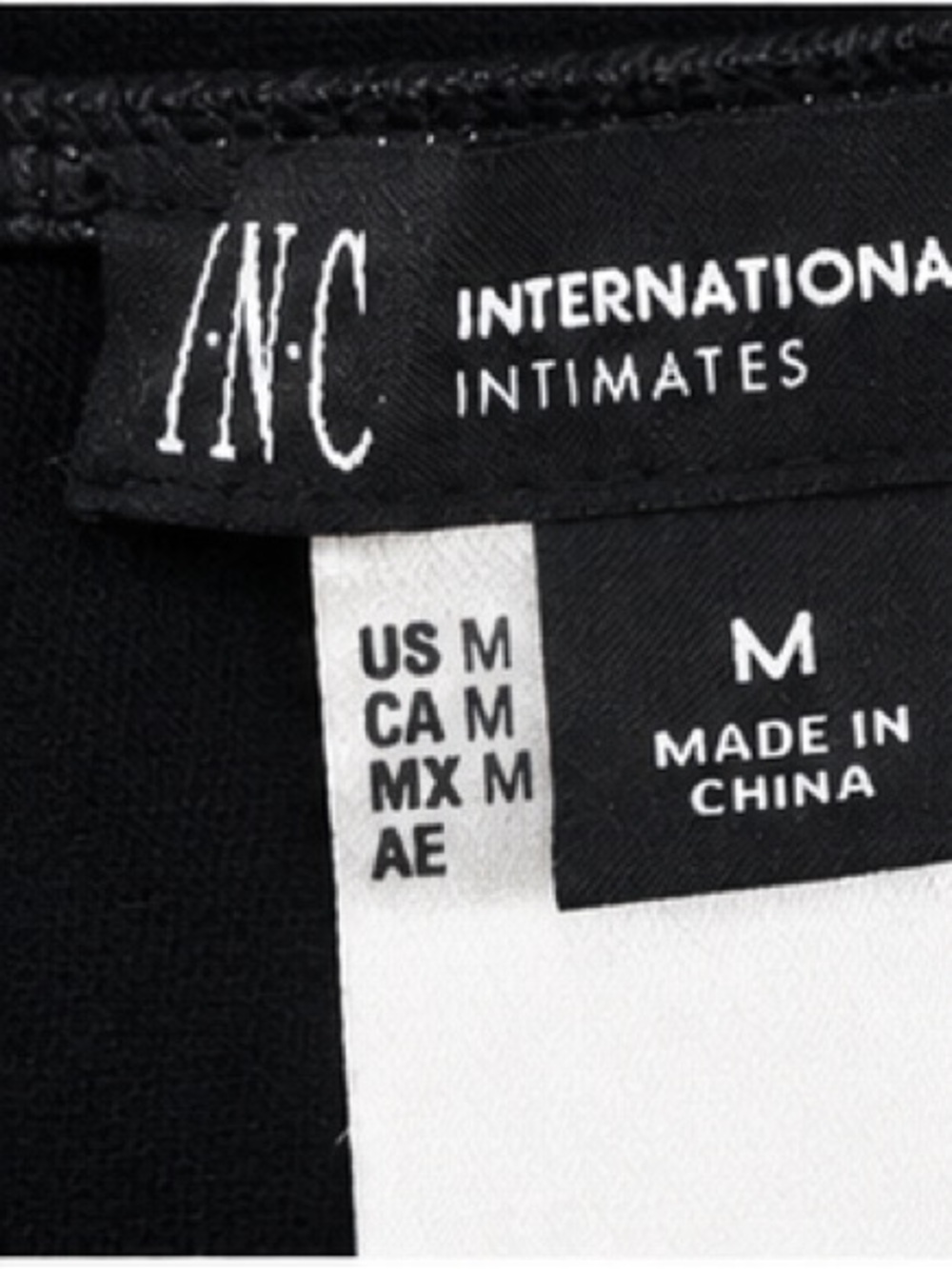 INC International Concepts Black Faux Leather Bodysuit Size M - Picture 3 of 5